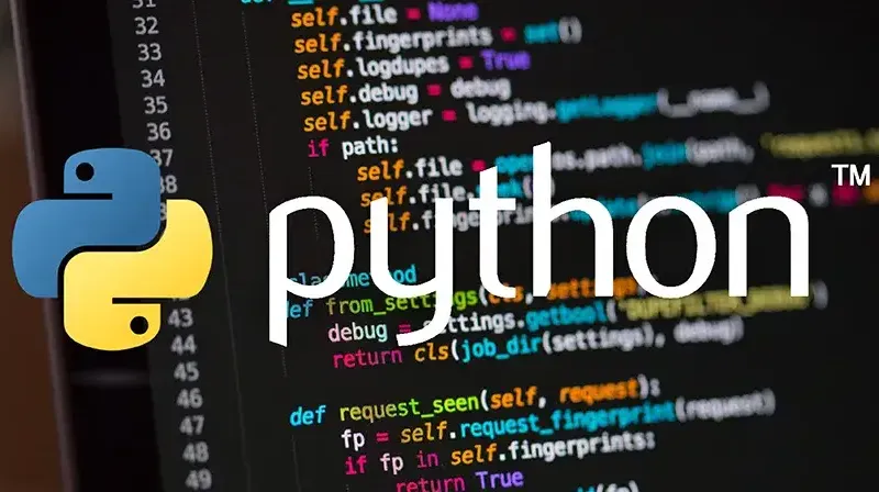 Joven escribiendo código Python en un ordenador durante una clase de programación en Vigo